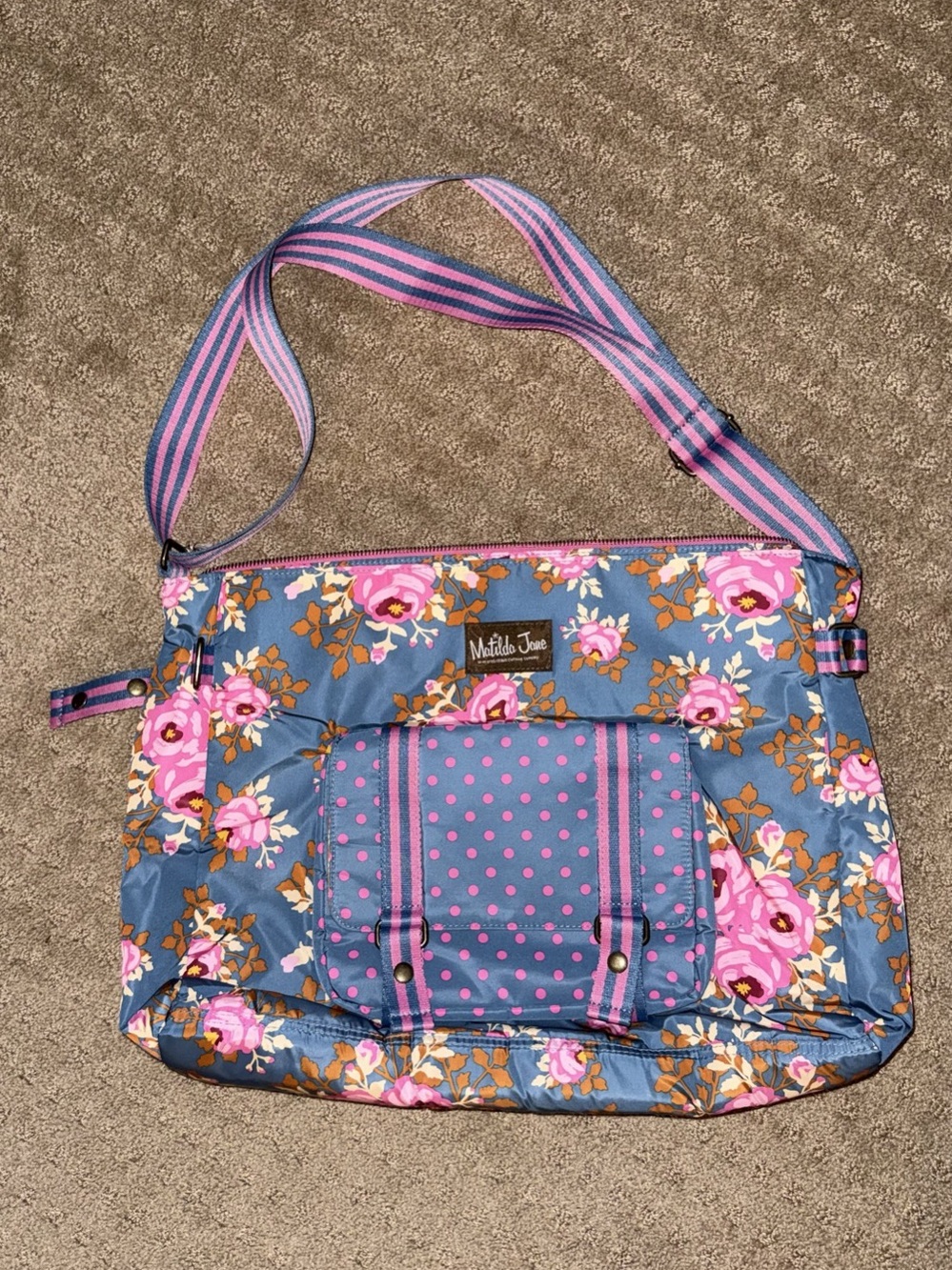 NWT Matilda Jane Shoulder Bag in Blue & Pink